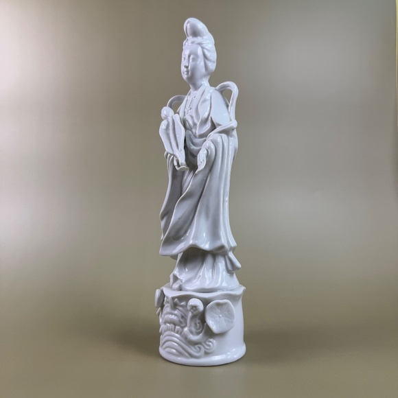 Vintage Homco Guanyin Porcelain Figurine #1426 | Made in Taiwan | White Glazed - Picture 5 of 12